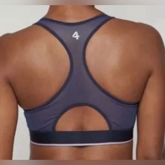 NWT FourLaps Women’s Circuit Sports Bra Cornflower/Navy  Workout Athletic- Size - Picture 2 of 6